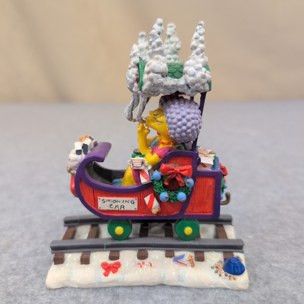 The Simpsons Christmas Express Smoking Car Patty Selma 2003 Sculpture 0454 - Picture 1 of 5